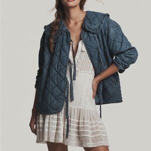 THE HAZEL QUILTED CHAMBRAY JACKET BY MAEVE
